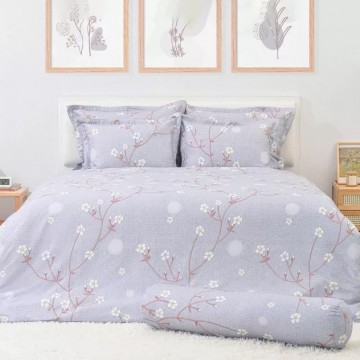 Bộ chăn ga gối Sông Hồng Bassic cotton BC 23075